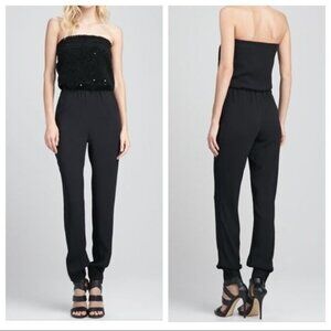 NWT Sachin + Babi Black Phillipa Jumpsuit size 0 Womens   ($496)